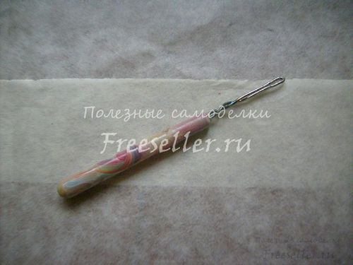 Псевдо-стилус из вязального крючка