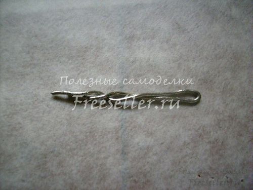 Процесс изготовления стилуса из сломанного вязального крючка