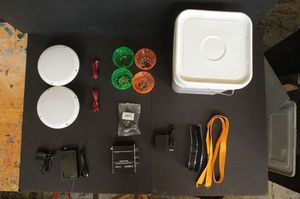 Материалы для изготовления бумбокса из корзины