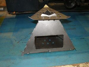 Процесс изготовления печи пирамида