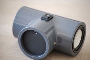 Портативная Bluetooth-колонка в тройнике для труб - процесс изготовления