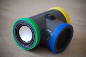 Портативная Bluetooth-колонка в тройнике для труб своими руками