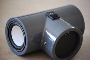 Портативная Bluetooth-колонка в тройнике для труб - процесс изготовления
