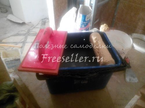 Самодельный аналог комплекта RUBI для затирки плиточных швов