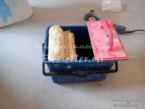 Самодельный аналог комплекта RUBI для затирки плиточных швов