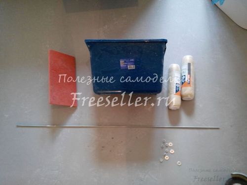 Материалы для изготовления приспособления для затирки плиточных швов