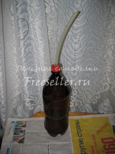 Самодельная лейка для рассады из пластиковой бутылки