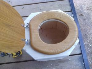 Процесс изготовления компостного туалета