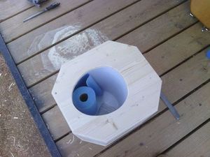Процесс изготовления компостного туалета