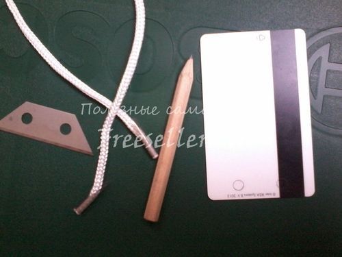 Нож-скребок из кредитки