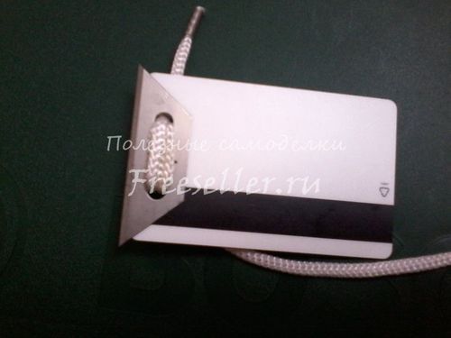 Нож-скребок из кредитки