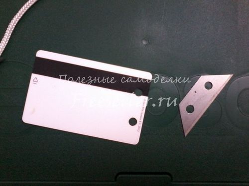Нож-скребок из кредитки