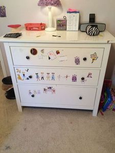 Как обновить икеевский комод Хемнэс с помощью ткани