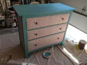 Как обновить икеевский комод Хемнэс с помощью ткани