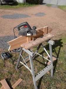 Процесс изготовления лонгборда из паркетной доски