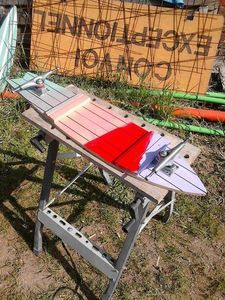 Процесс изготовления лонгборда из паркетной доски