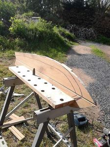 Процесс изготовления лонгборда из паркетной доски