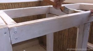 Процесс изготовления скамейки с ящиком для хранения