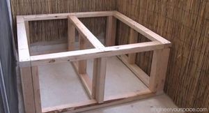 Процесс изготовления скамейки с ящиком для хранения