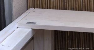 Процесс изготовления скамейки с ящиком для хранения