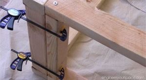 Процесс изготовления скамейки с ящиком для хранения