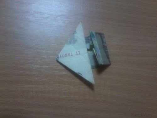 Как сделать лягушку из купюры в технике оригами.