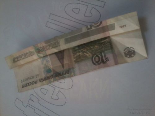 Как сделать рубашку без галстука из купюры в технике оригами