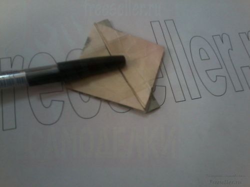 Сердце из купюры в технике оригами