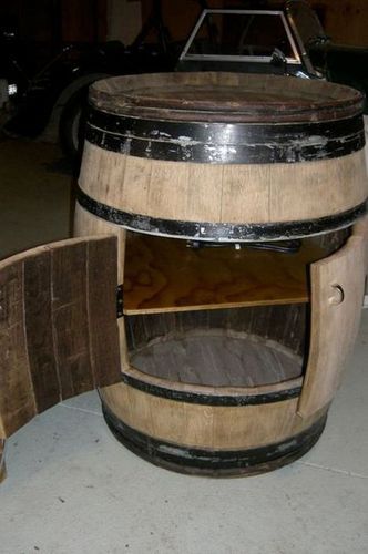 Шкаф из винной бочки своими руками