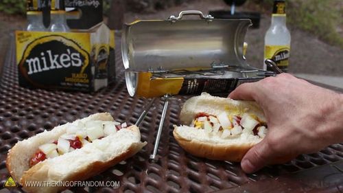 Мини гриль из алюминиевой банки