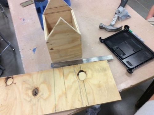 Процесс изготовления скворечника из фанеры своими руками