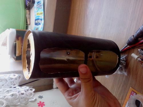 Процесс изготовления музыкальной колонки из алюминиевой банки