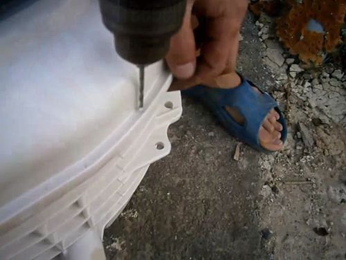 Процесс замены подшипника барабана стиральной машины Indesit