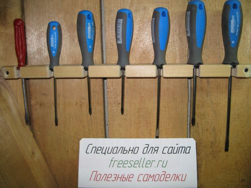Удобный самодельный держатель для отверток