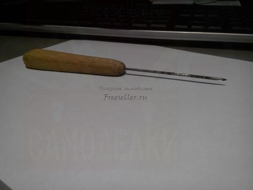Самодельная сапожная иголка