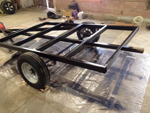 Рама самодельного прицепа капля