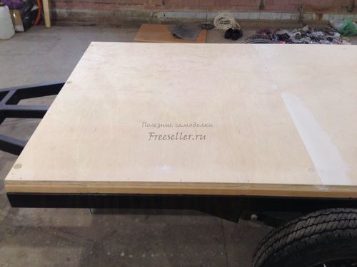 Рама сп полами самодельного прицепа капля