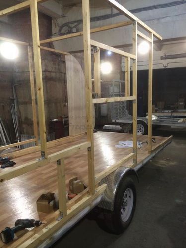 Процесс изготовления прицепа дача своими руками. Устройство каркаса.