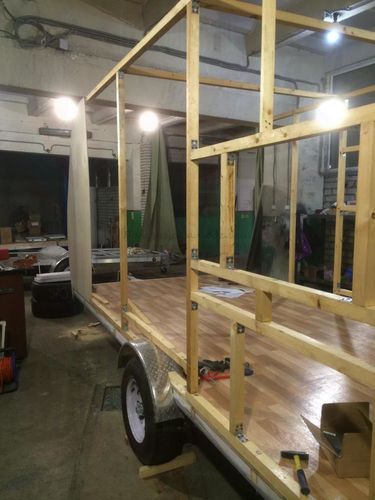 Процесс изготовления прицепа дача своими руками. Устройство каркаса.