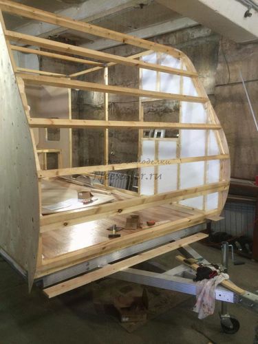 Процесс изготовления прицепа дача своими руками. Устройство каркаса.