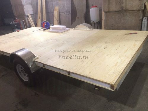 Процесс изготовления прицепа дача своими руками