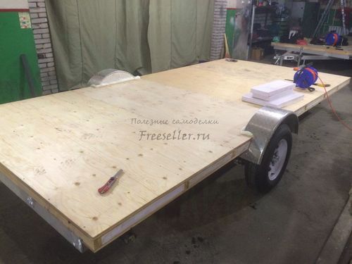 Процесс изготовления прицепа дача своими руками