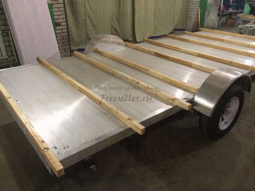 Процесс изготовления прицепа дача своими руками