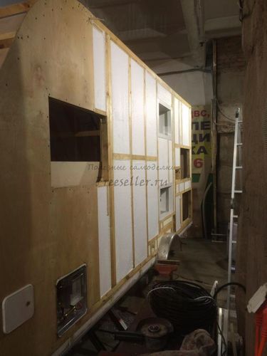 Процесс изготовления прицепа дача своими руками. Электрика и утепление