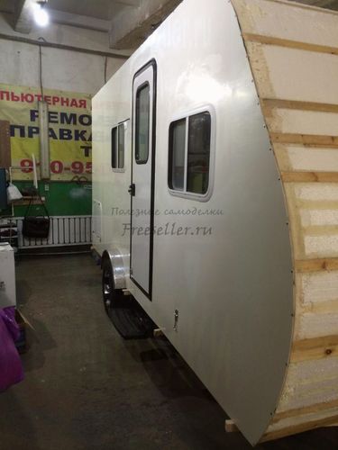 Процесс изготовления прицепа дача своими руками. Обшивка корпуса