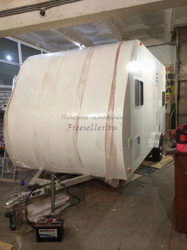 Процесс изготовления прицепа дача своими руками. Обшивка корпуса