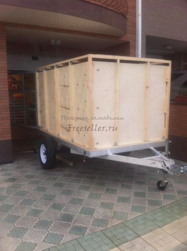 Грузовой фургон на базе легкового прицепа. Процесс изготовления