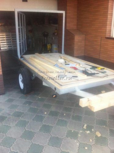 Грузовой фургон на базе легкового прицепа. Процесс изготовления