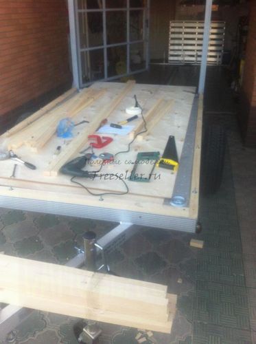 Грузовой фургон на базе легкового прицепа. Процесс изготовления