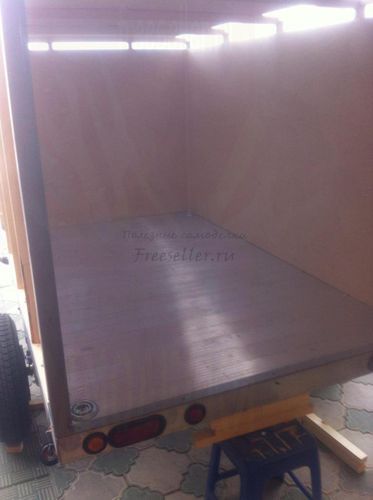 Грузовой фургон на базе легкового прицепа. Процесс изготовления